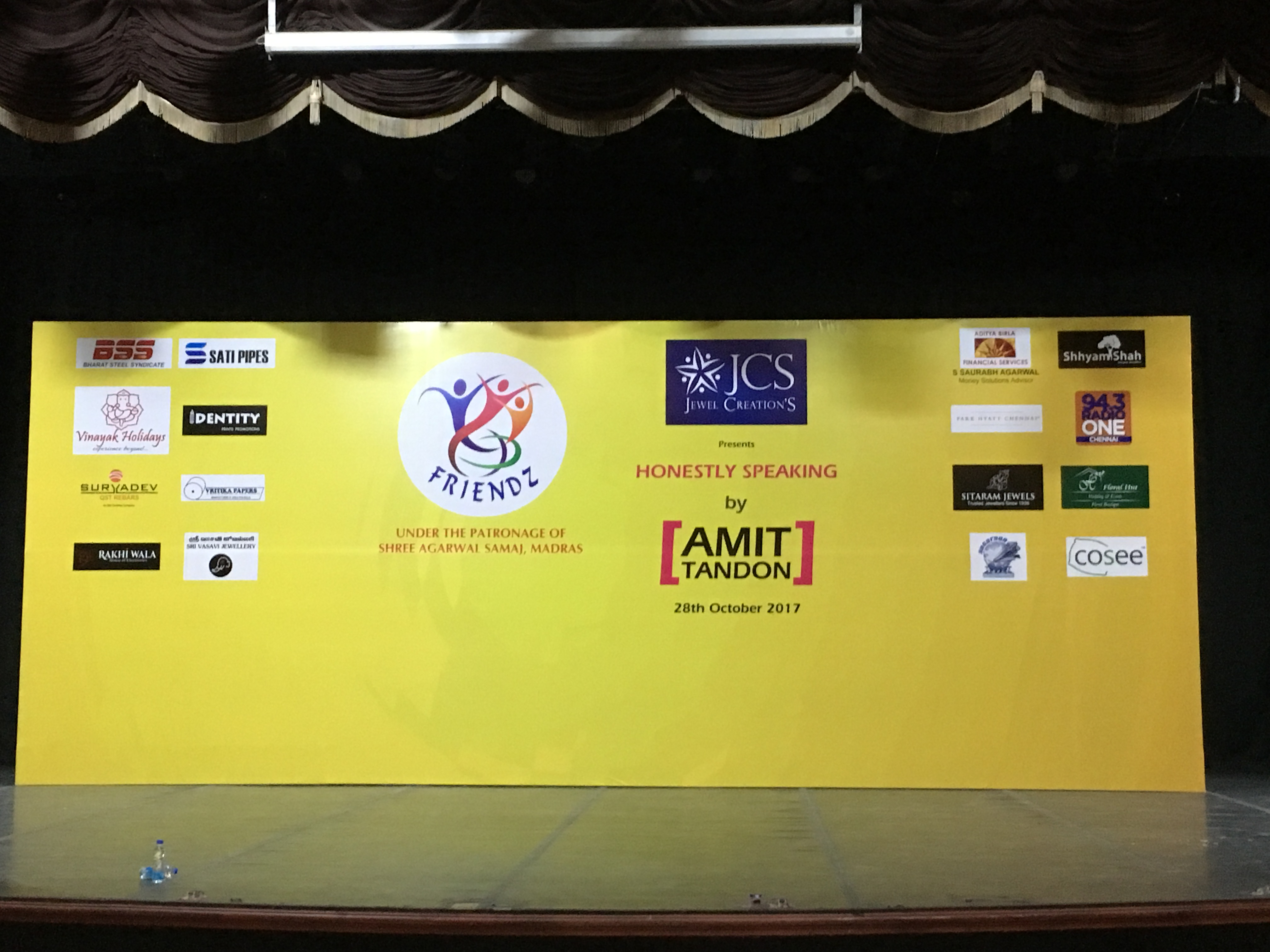 COSEE Pillows Sponsors Amit Tandon Show – Chennai